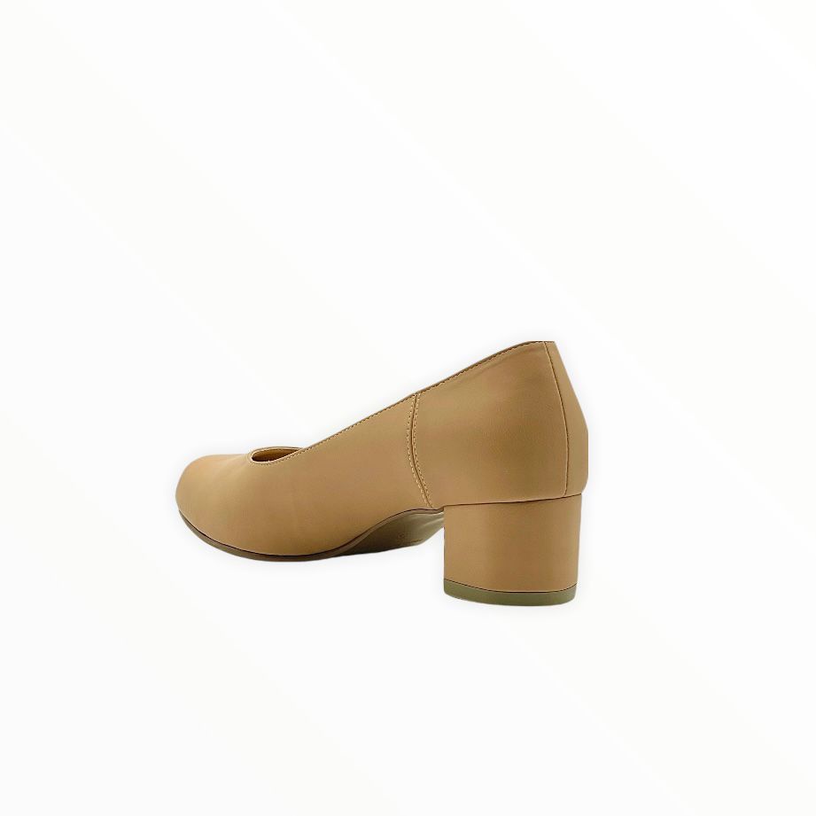 Remi Round Toe Low Heel Pumps