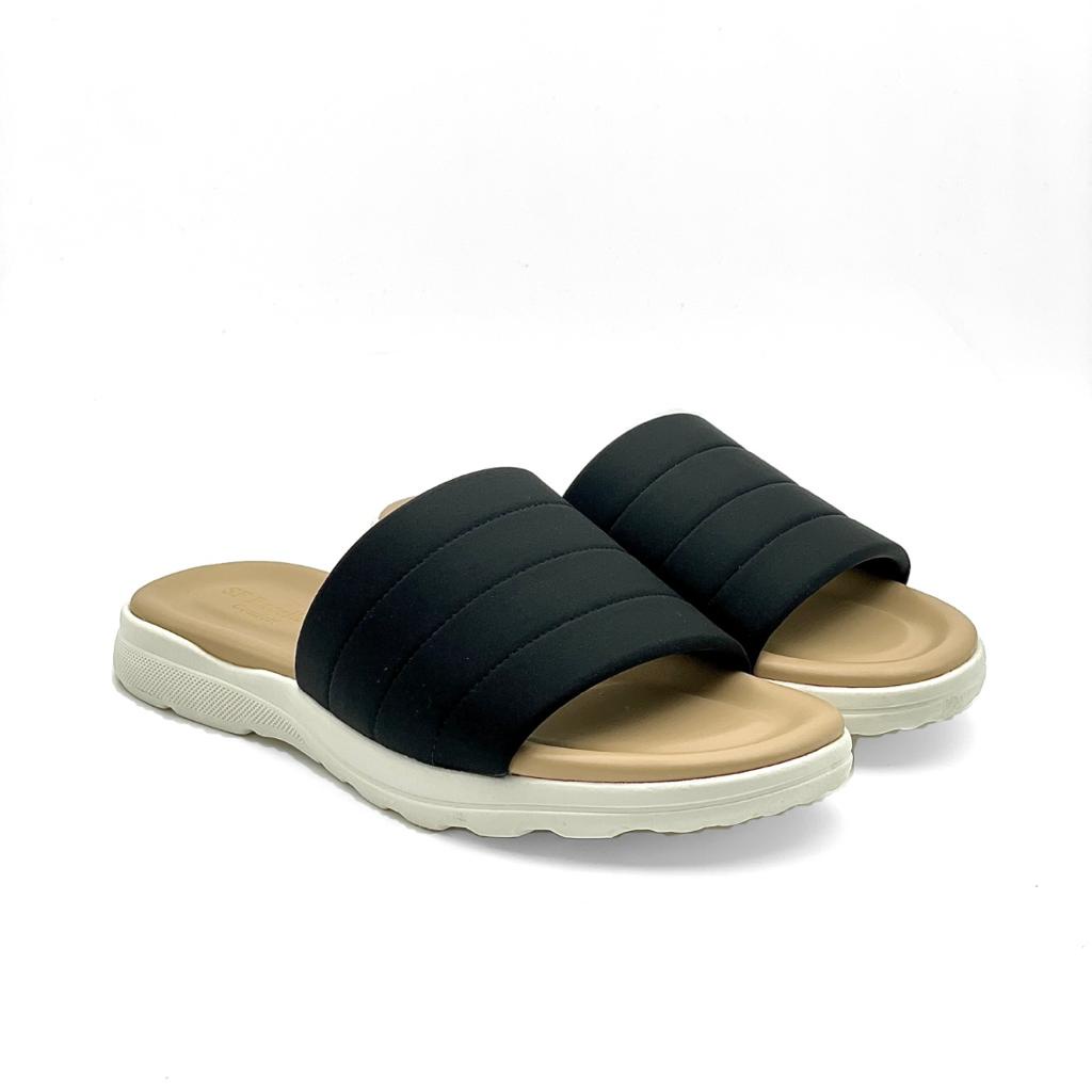 SF Excellent Kasut Perempuan Slip-on Comfort Sandals 8009 - Black
