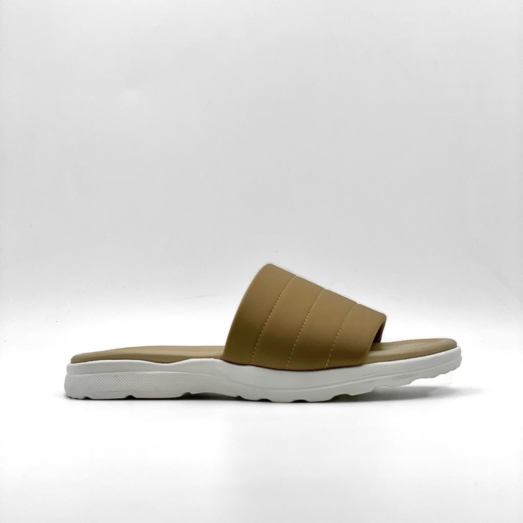 SF Excellent Kasut Perempuan Slip-on Comfort Sandals 8009 - Khaki