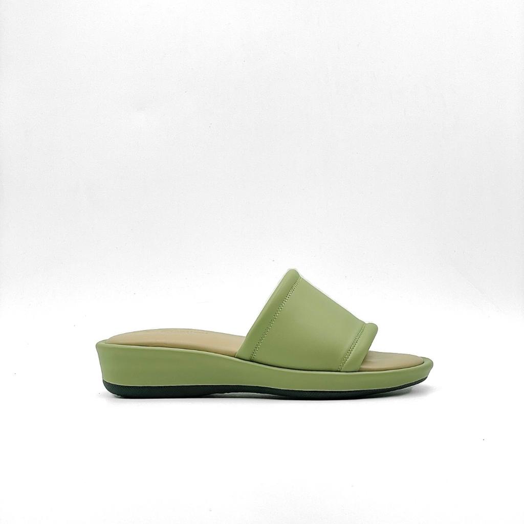 SF Excellent Kasut Perempuan Slip-on Sandals 8007 - Green
