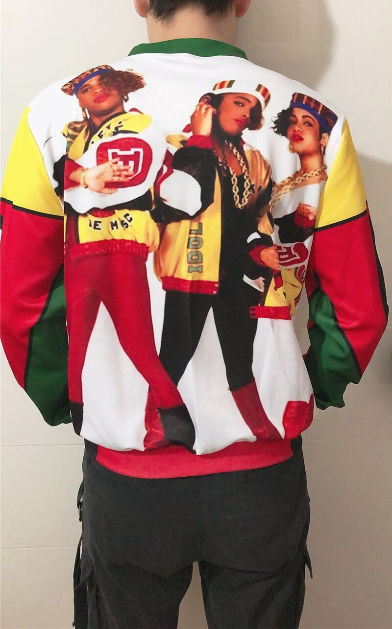 3 Styles SaltnPepa8ball 3D Sublimation Print Zipper Up Jacket Pilot