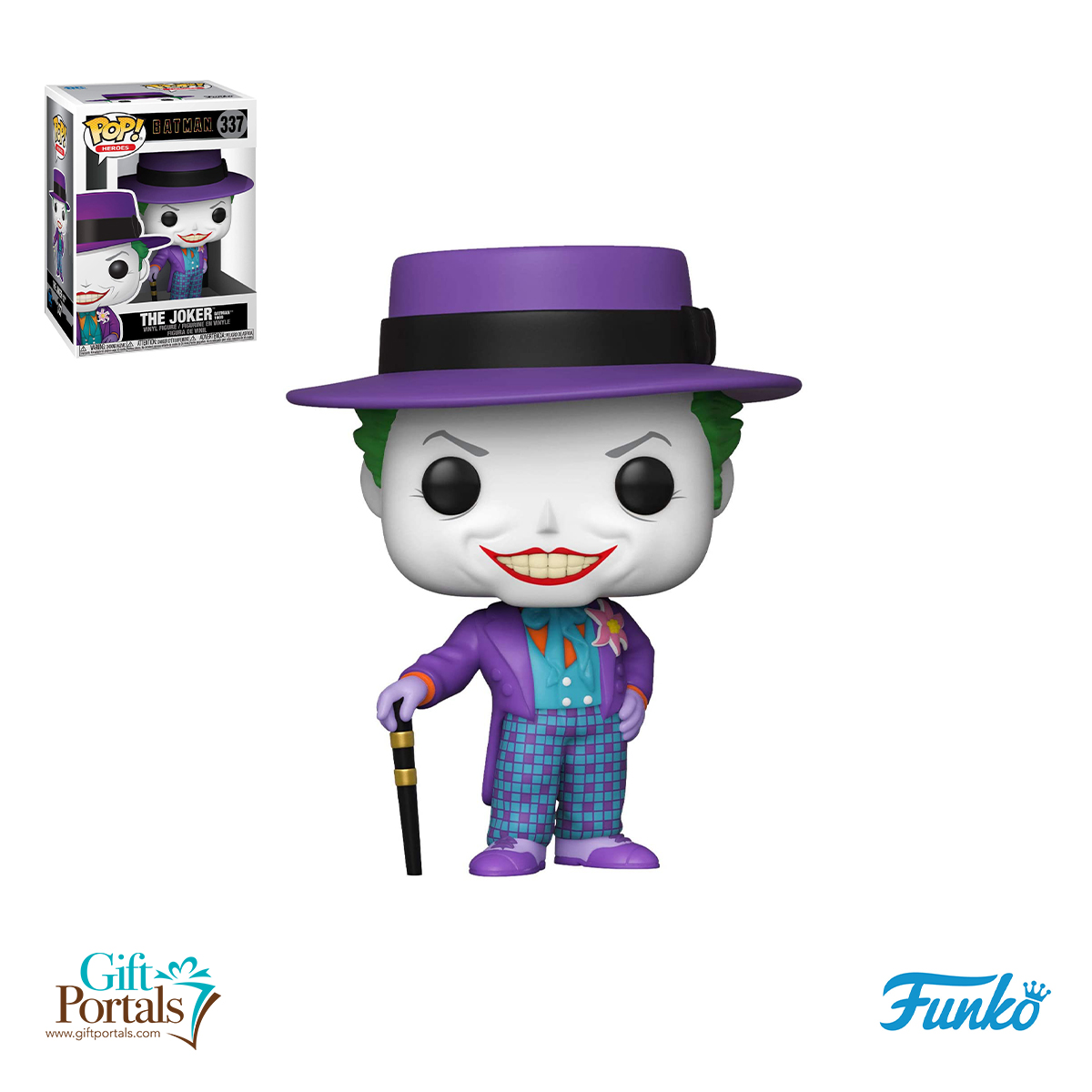 Funko Pop! Batman Dia De Los Muertos : Batman 1989 - The Joker w/ Hat