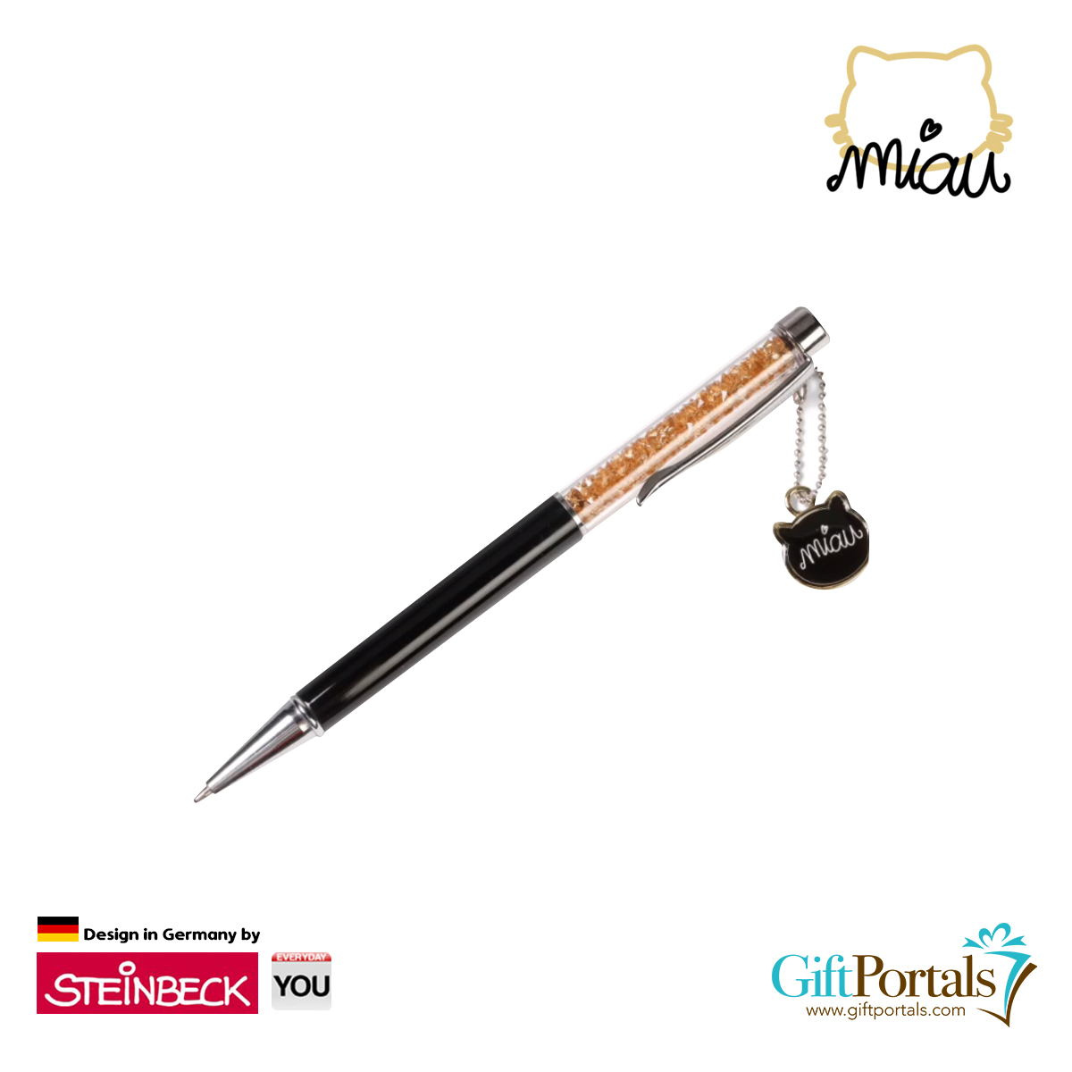 Nici Miau by Everyday You Pen Cat w/ Pendant in Quiver
