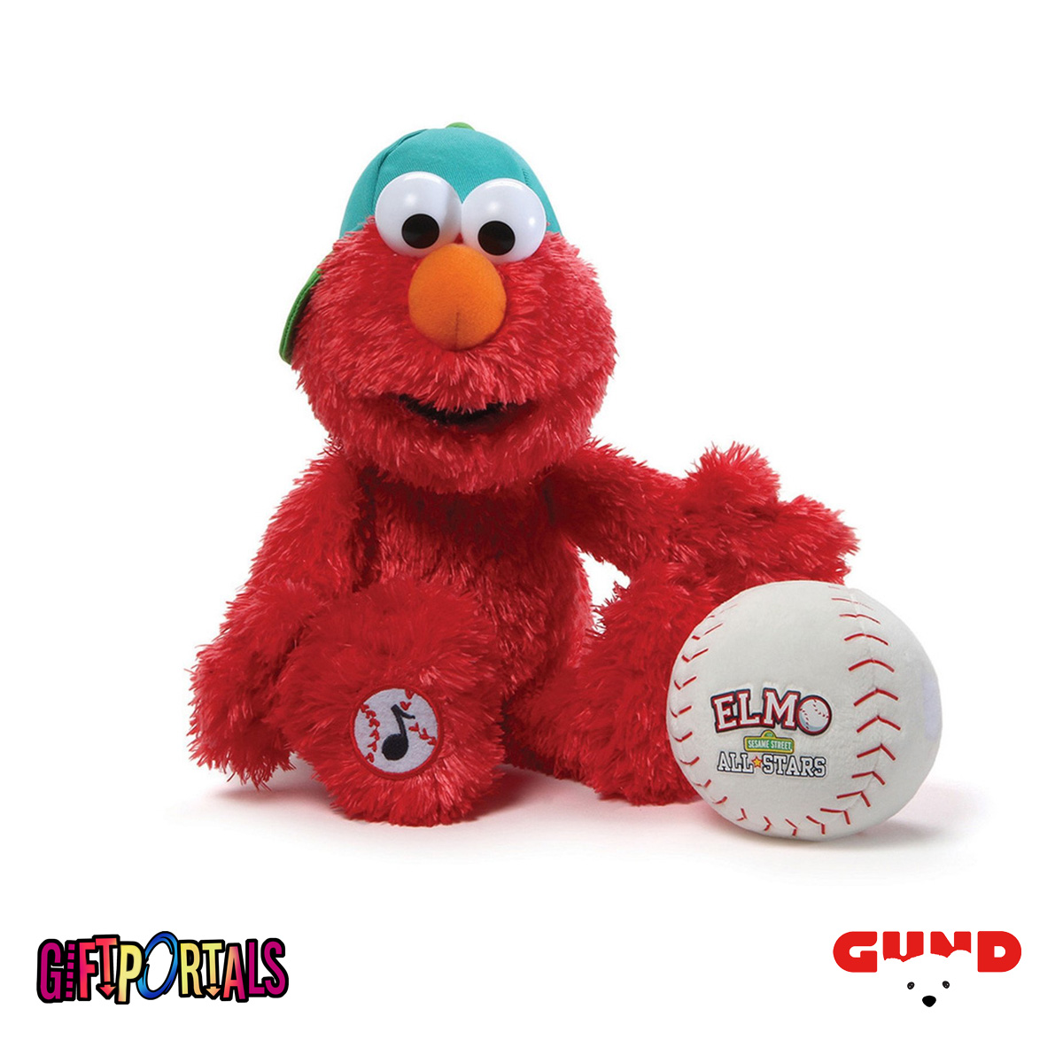 Gund Sesame Street Elmo Baseball Player 13"