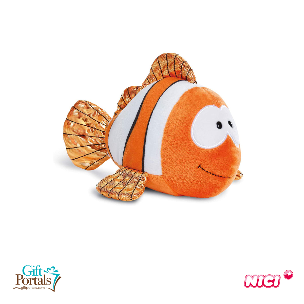 Nici Clown Fish Claus-Fisch 23cm lying