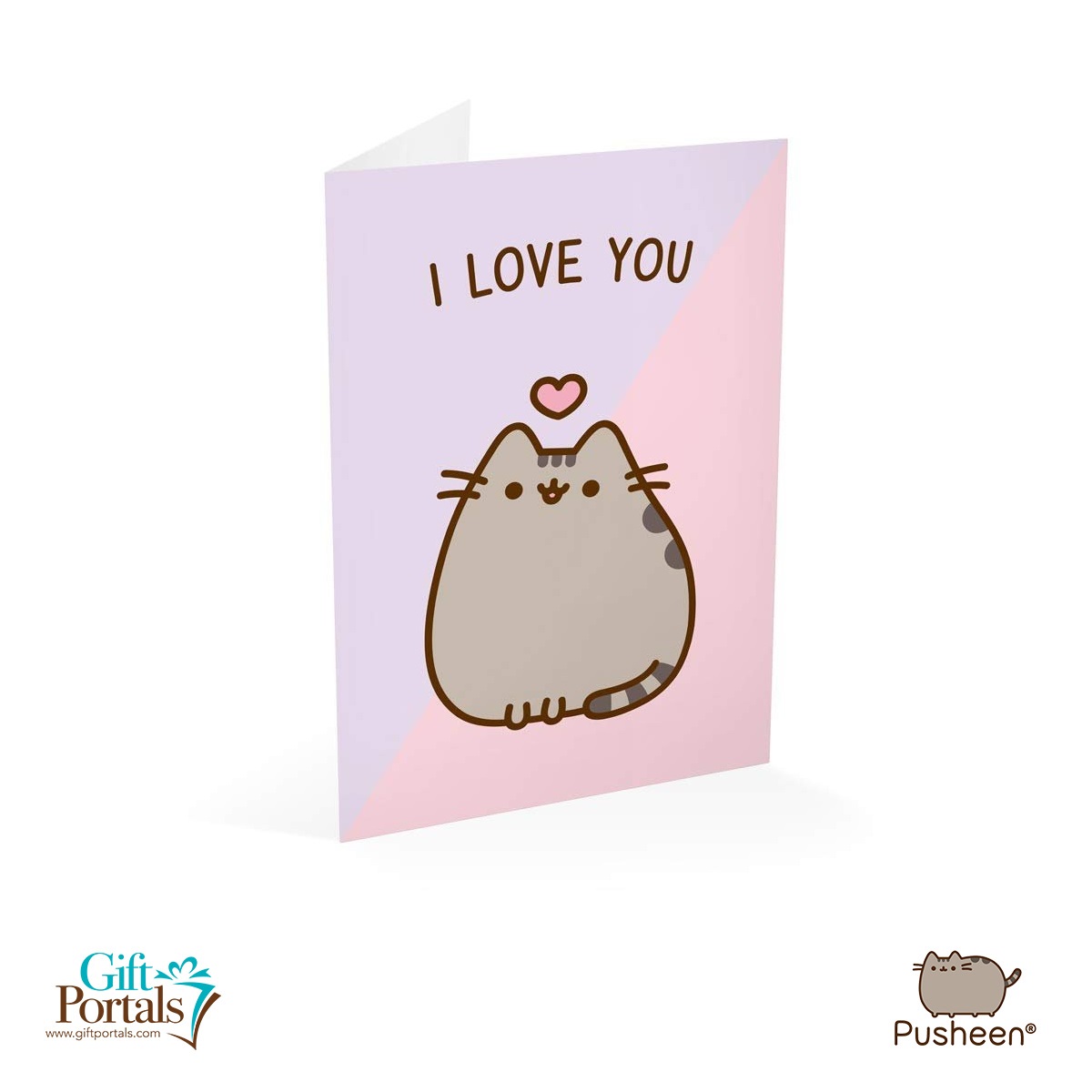 Pusheen Greeting Card Valentine’s Day I Love You