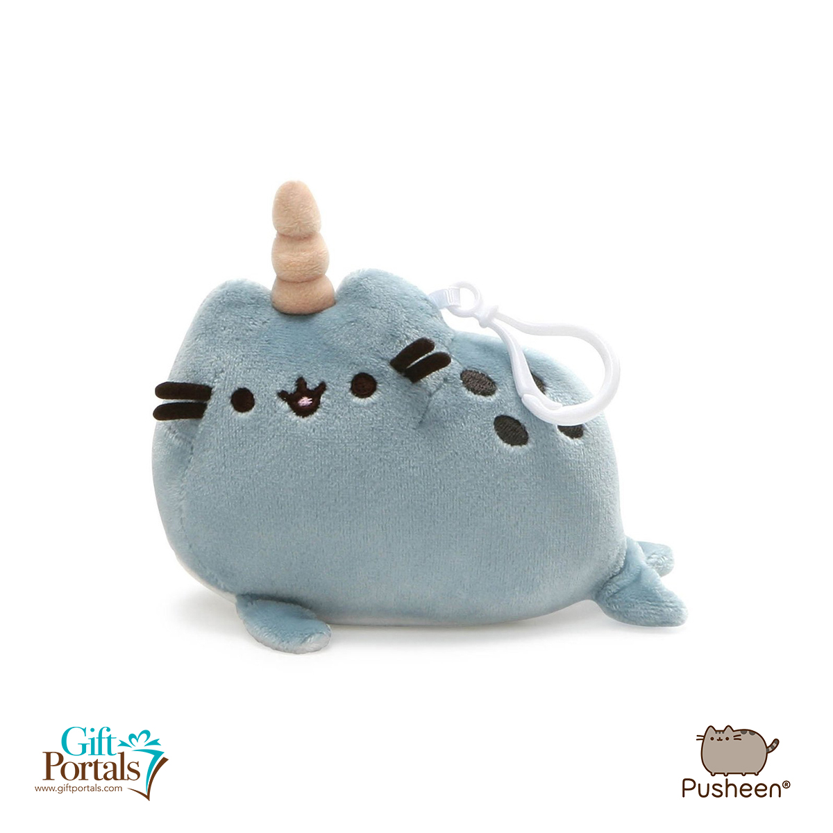 Pusheen Narwhal Backpack Clip