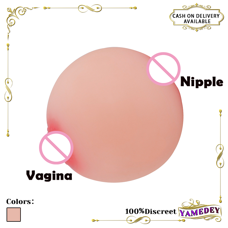 Realistic 3D Nipple Breast Stress Squeeze Ball with Vaginal Pussy