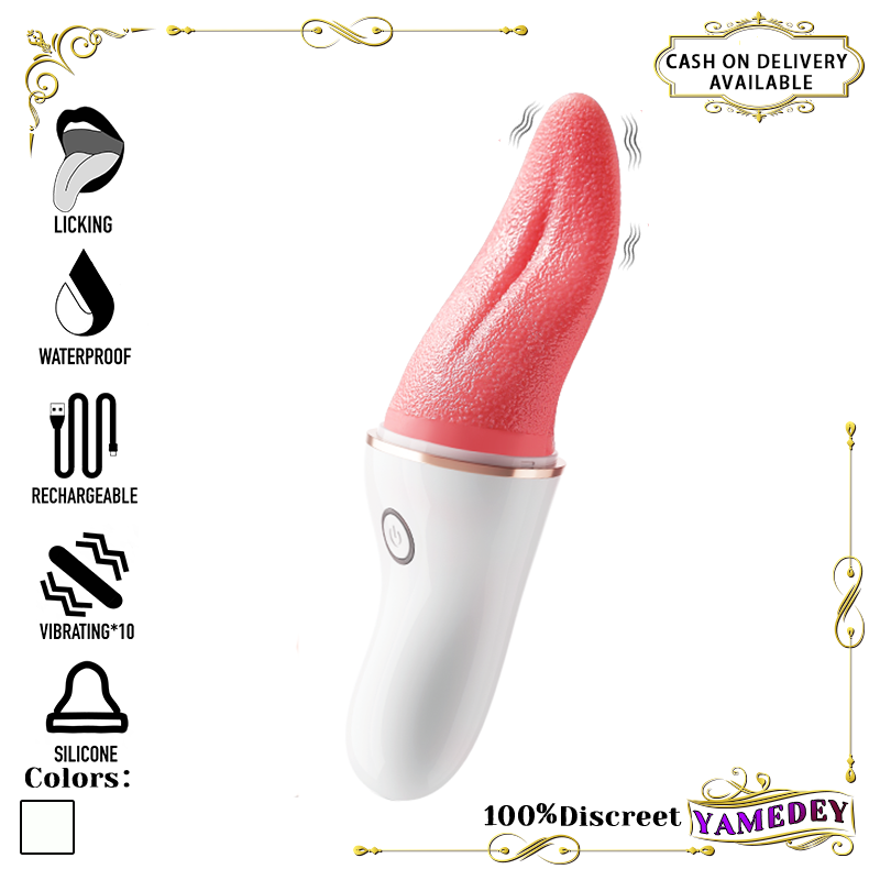 12 Frequencies Artificial Vagina-Licking Tongue Vibrator