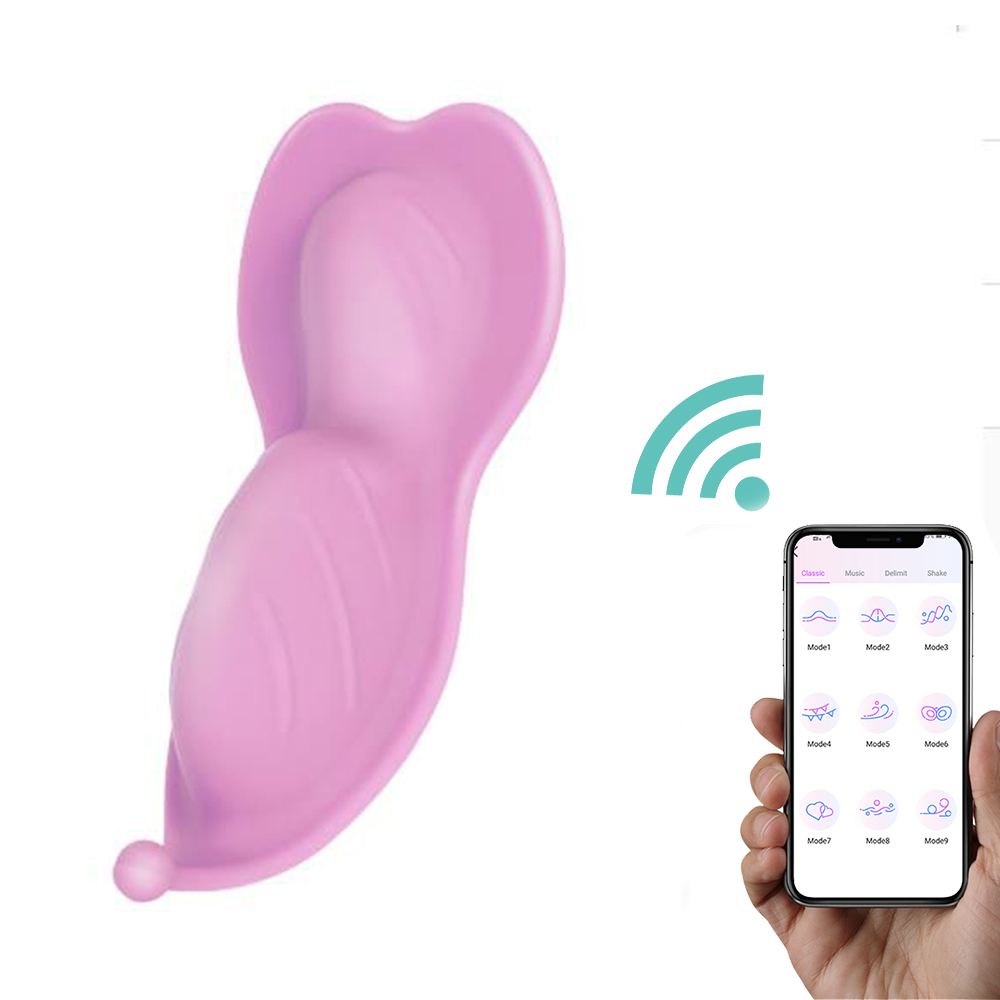 Wear Butterfly App Remote Control Vibrator G-Spot Dildo for Long Distance Couple