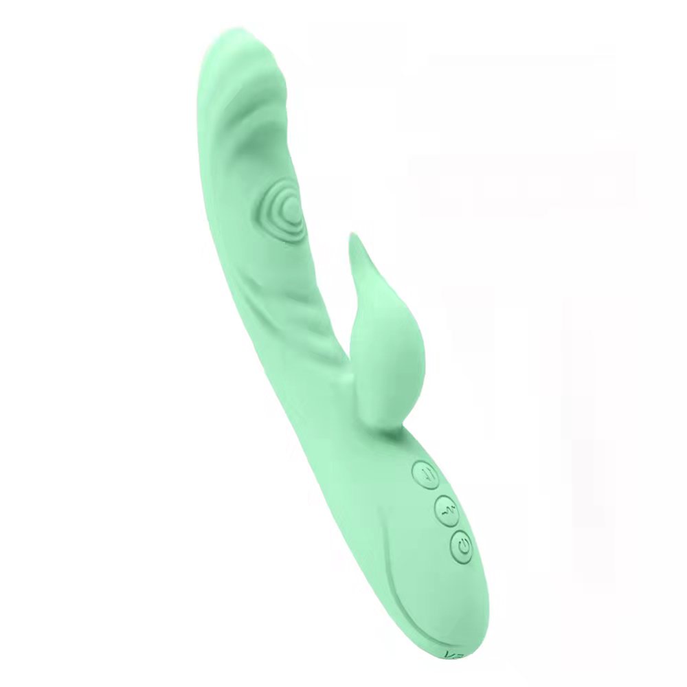 7-Frequency Double Slap Vibrator Vagina Clitoris Stimulator Dildo Waterproof Female Masturbator Silicone Adult Sex Toy