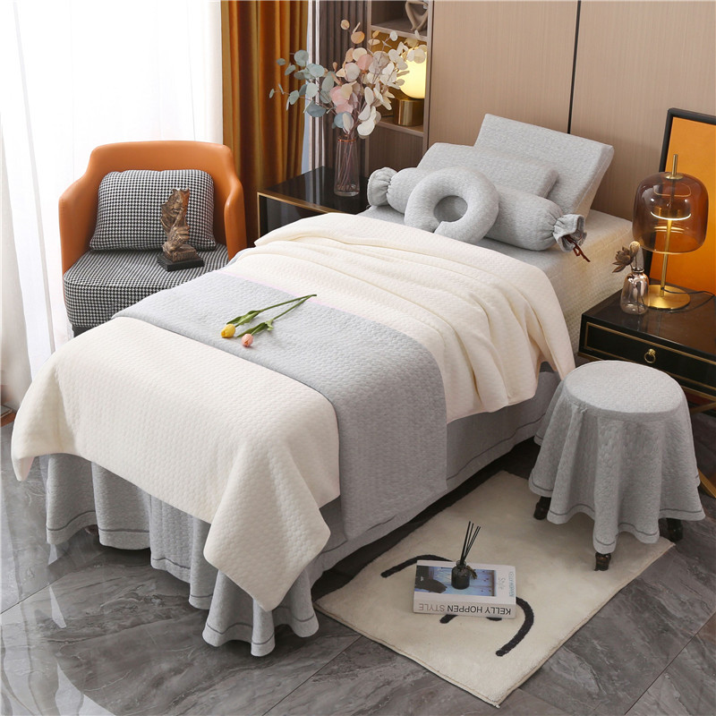 雲朵系列|針織棉|拼色-14 |美容床罩組 Cloud Collection|Knitted Cotton|Pure Color-14|Bedding Sets