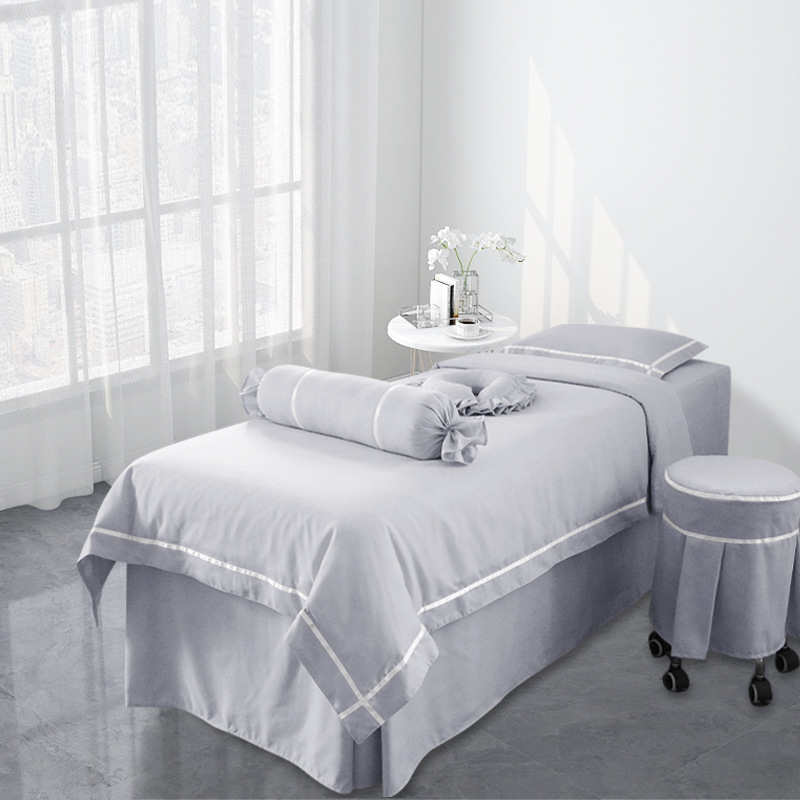 牛奶系列|亲肤棉|纯色 丝带|美容床罩組 Milk Collection|Skin-Friendly Cotton|Pure Color Silk Ribbon|Bedding Sets