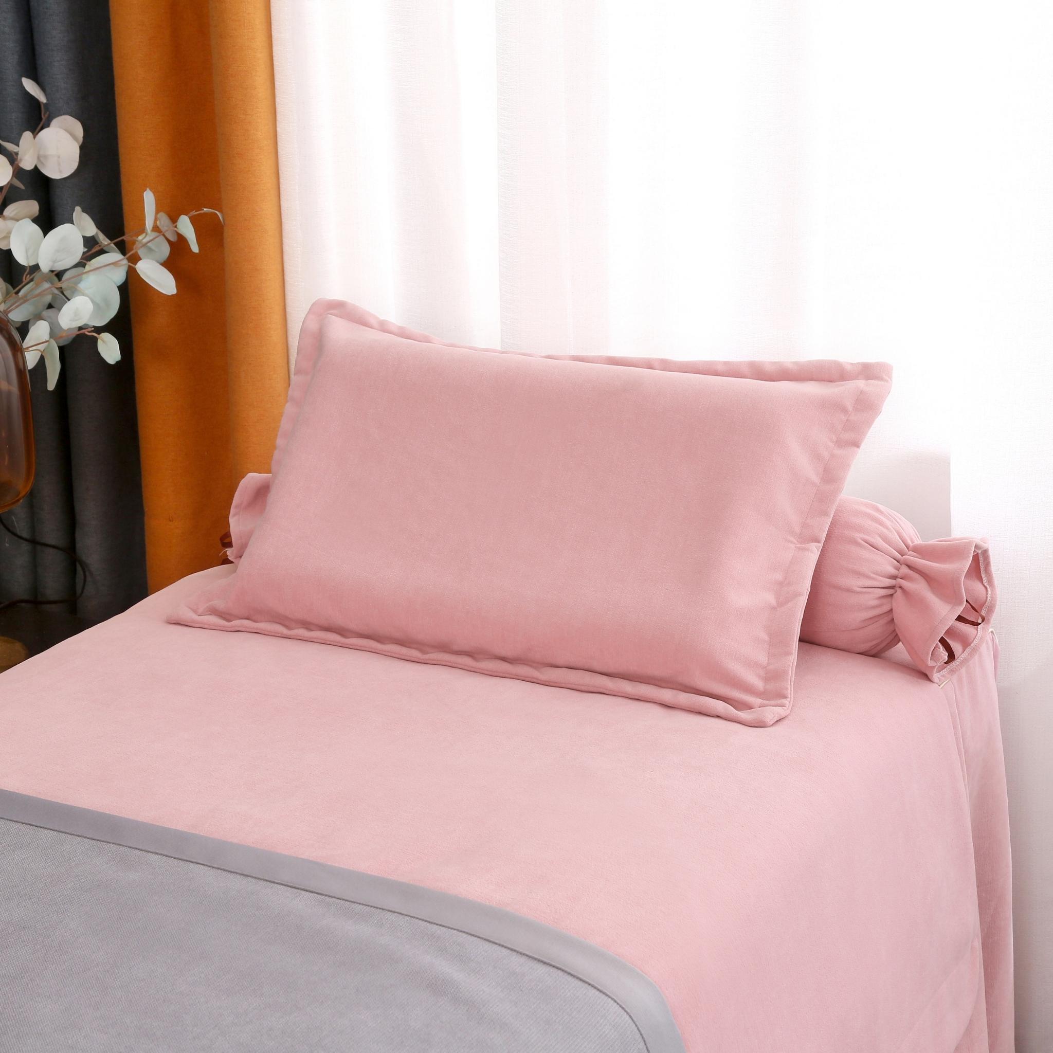 優雅系列 | 嬰兒絨 | 純色 粉色| 美容床罩組 Elegance Collection|Baby Flannel|Pure Color Pink|Bedding Sets
