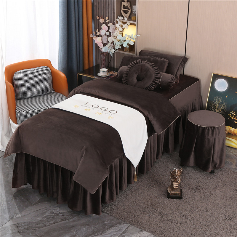 優雅系列 | 高檔絲絨 | 純色-11| 美容床罩組 Cloud Collection|Knitted Cotton|Pure Color-11|Bedding Sets