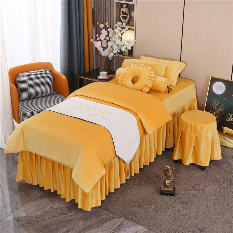 優雅系列 | 高檔絲絨 | 純色-07| 美容床罩組 Cloud Collection|Knitted Cotton|Pure Color-07|Bedding Sets