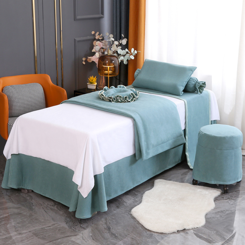 天然系列 | 全棉 | 純色-01| 美容床罩組 Natural Collection|Pure Cotton|Pure Color-01|Bedding Sets