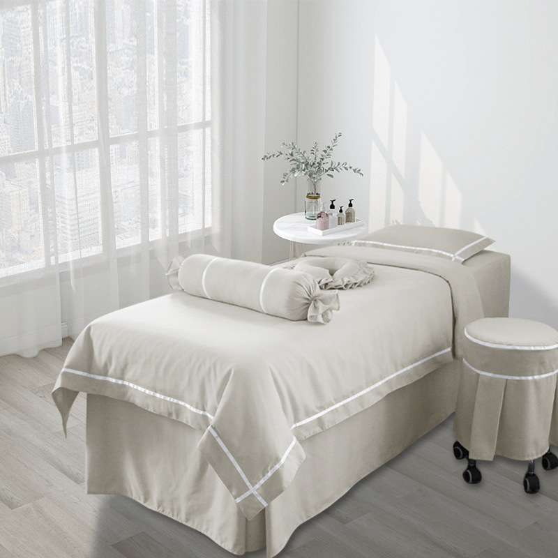 牛奶系列|亲肤棉|纯色 丝带|美容床罩組 Milk Collection|Skin-Friendly Cotton|Pure Color Silk Ribbon|Bedding Sets