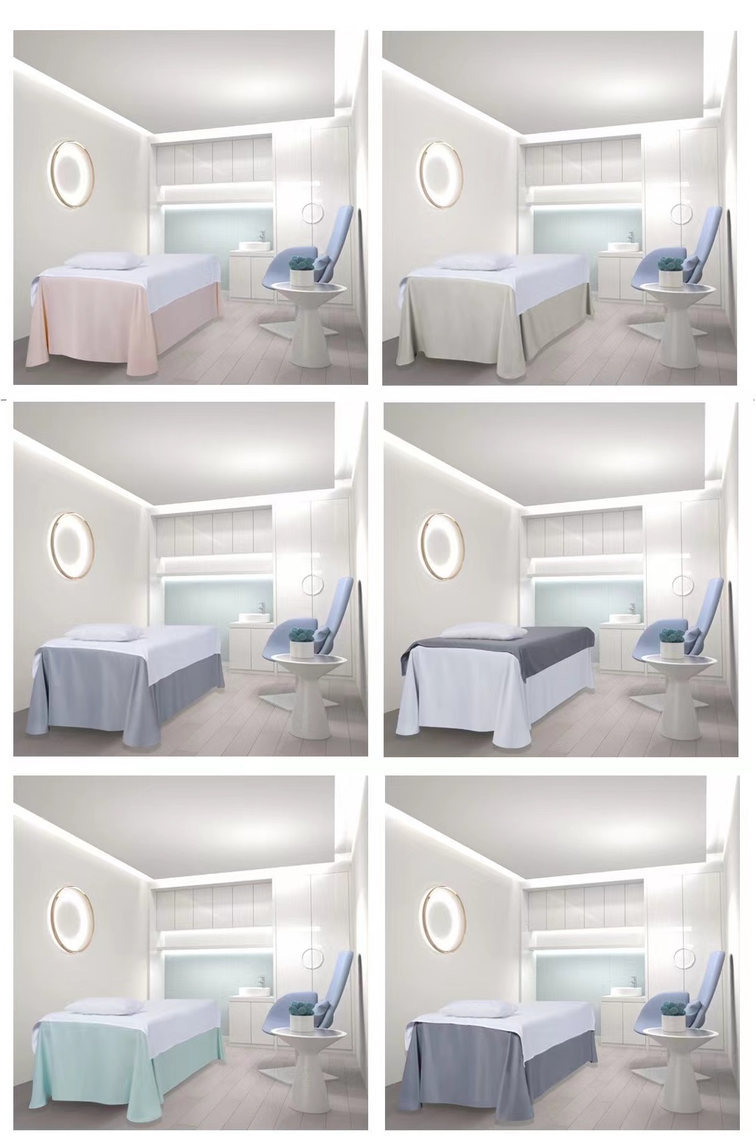 牛奶系列|燈芯棉|純色|單床罩  Milk Collection| Wick Cotton|Pure Color|SPA Table Skirt