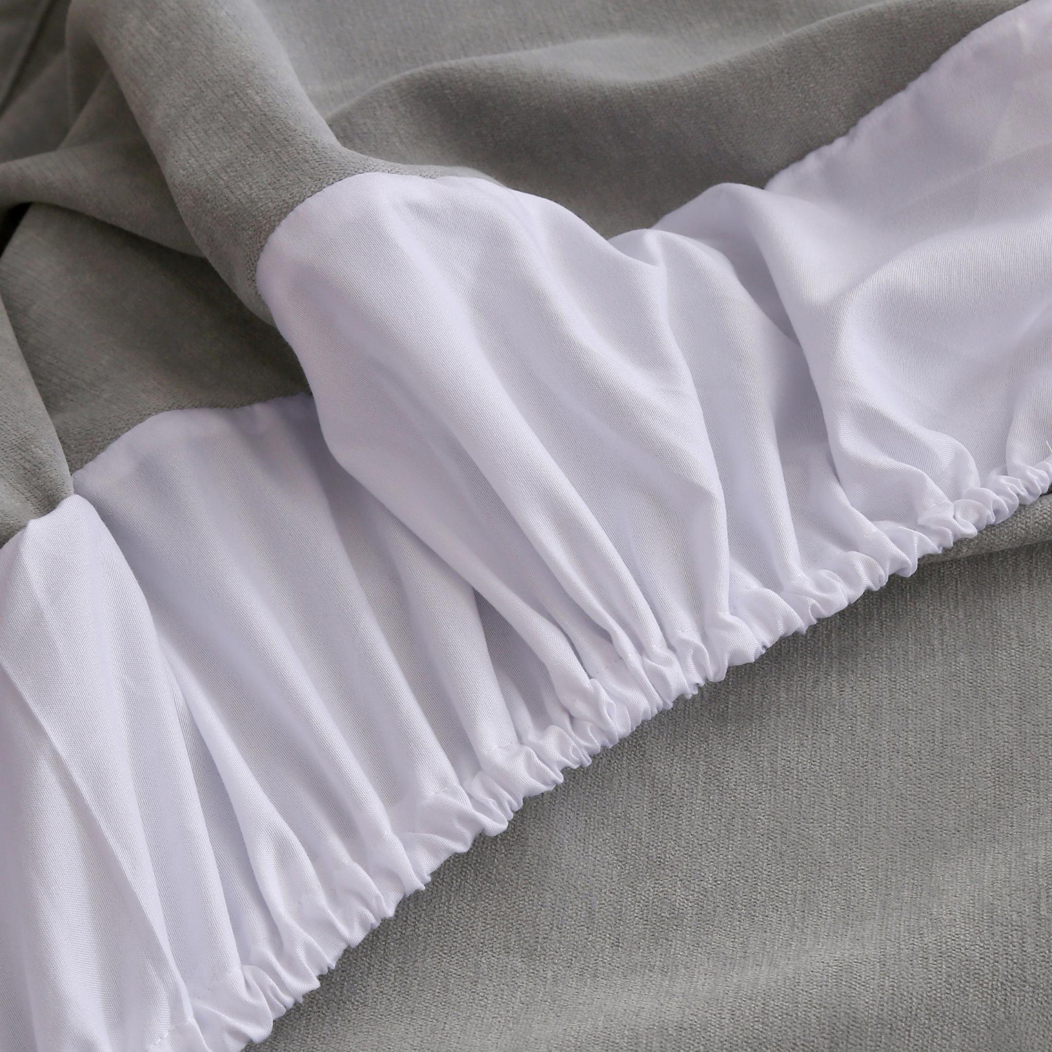 優雅系列 | 嬰兒絨 | 純色 灰色| 美容床罩組 Elegance Collection|Baby Flannel|Pure Color Grey|Bedding Sets