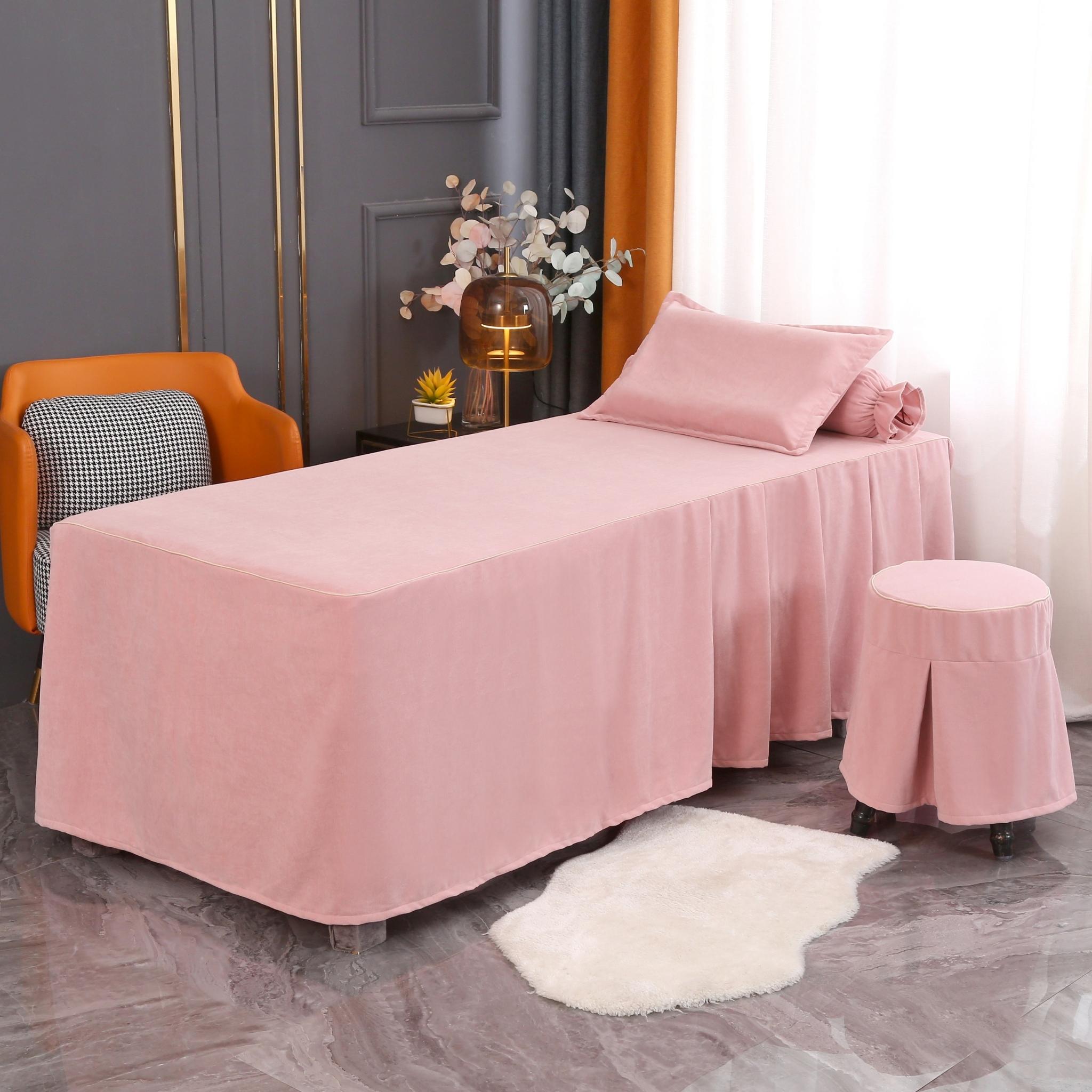 優雅系列 | 嬰兒絨 | 純色 粉色| 美容床罩組 Elegance Collection|Baby Flannel|Pure Color Pink|Bedding Sets