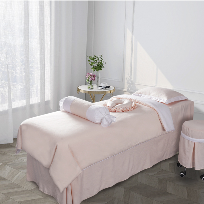 牛奶系列 | 燈芯棉 | 拼色 | 美容床罩組 Milk Collection|Wick Cotton|Mixed Color|Bedding Sets