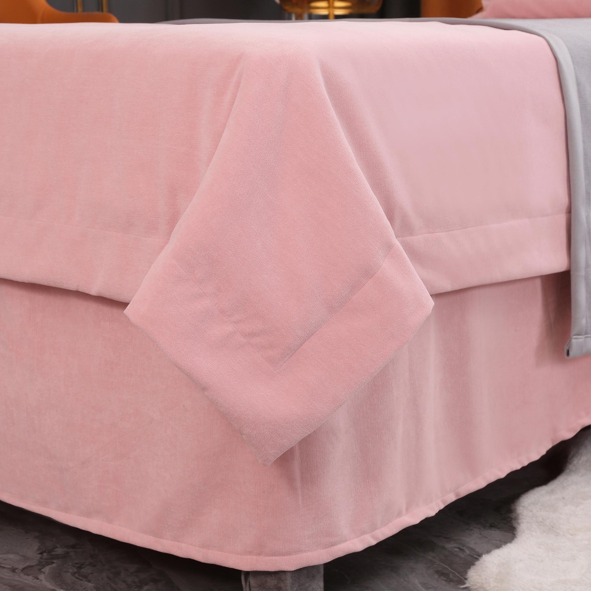 優雅系列 | 嬰兒絨 | 純色 粉色| 美容床罩組 Elegance Collection|Baby Flannel|Pure Color Pink|Bedding Sets