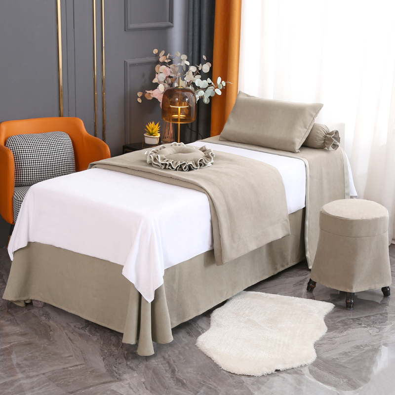 天然系列 | 全棉 | 純色-02| 美容床罩組 Natural Collection|Pure Cotton|Pure Color-02|Bedding Sets