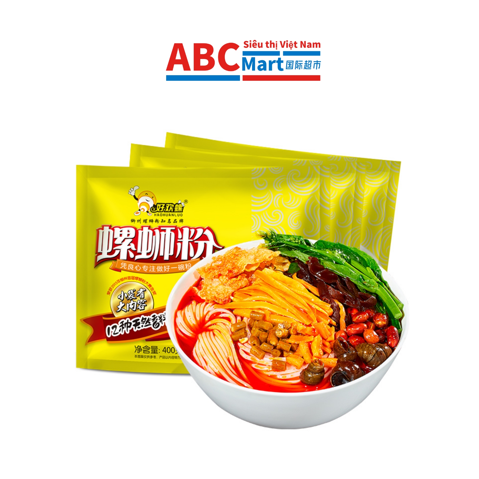 【中国-好欢螺螺蛳粉400g】加量柳州正宗美食-ABCMart 国际超市