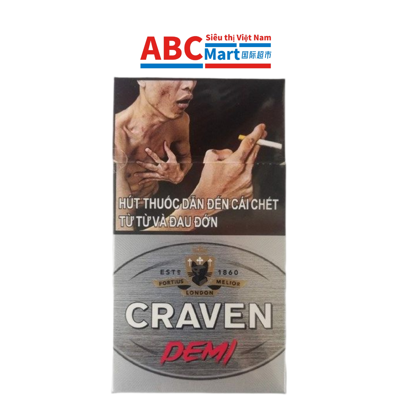【Việt Nam- Thuốc lá Con Mèo Craven Demi】750P一条烟 小猫头-ABCMart 国际超市