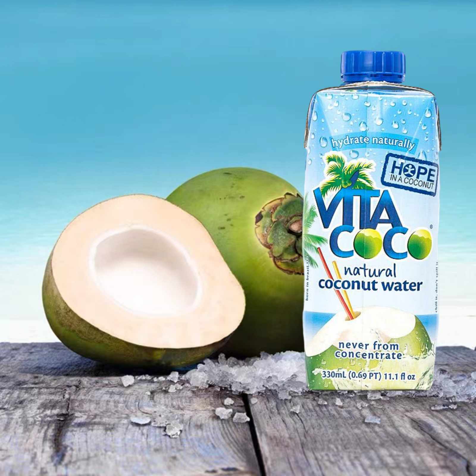 【Vita Coco-唯他可可天然原味椰子水330ml】纯正椰汁饮料椰子汁