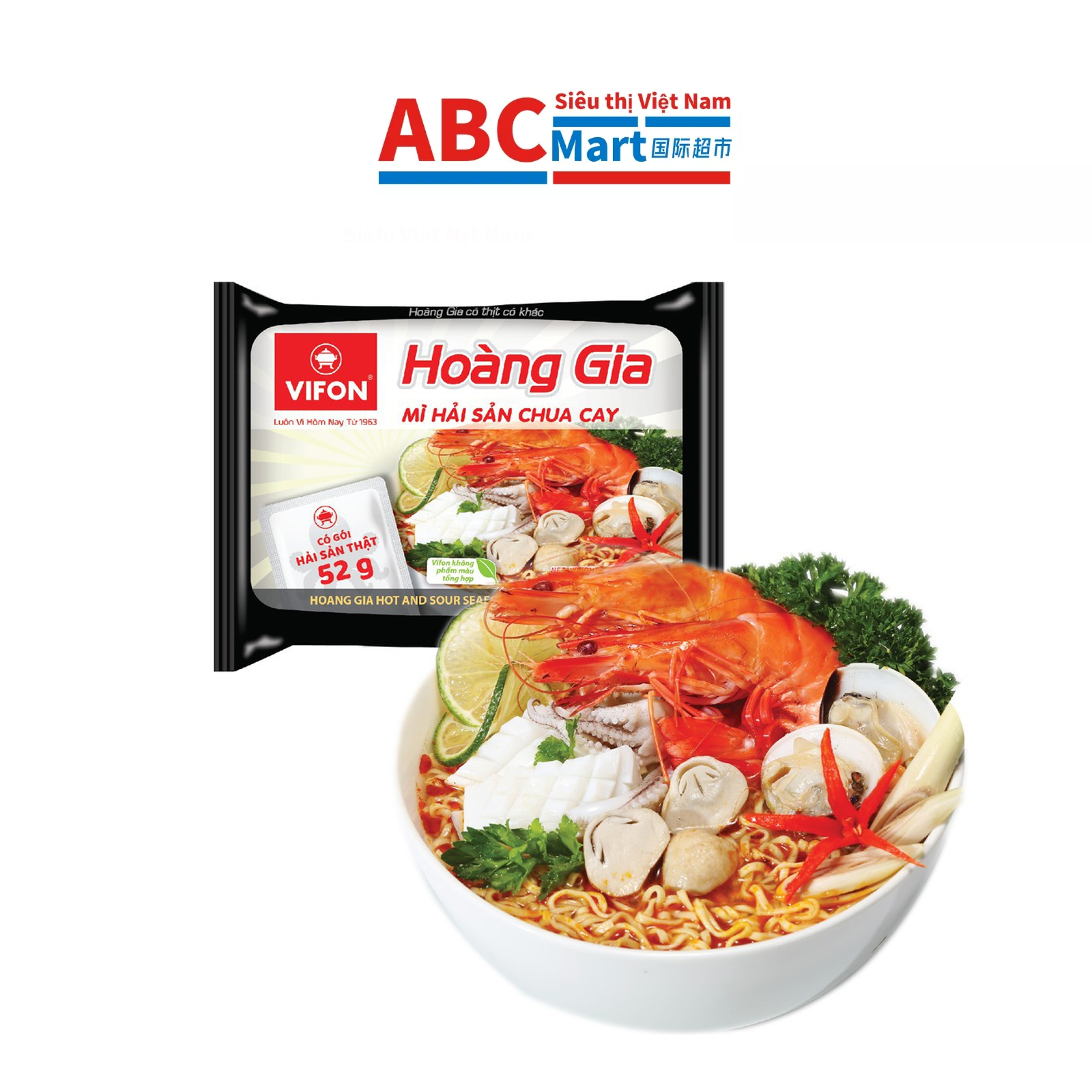 【Việt Nam- Mỳ Hải Sản Hoàng Gia 】 Việt Nam海鲜大虾方便面泡面-ABCMart 国际超市