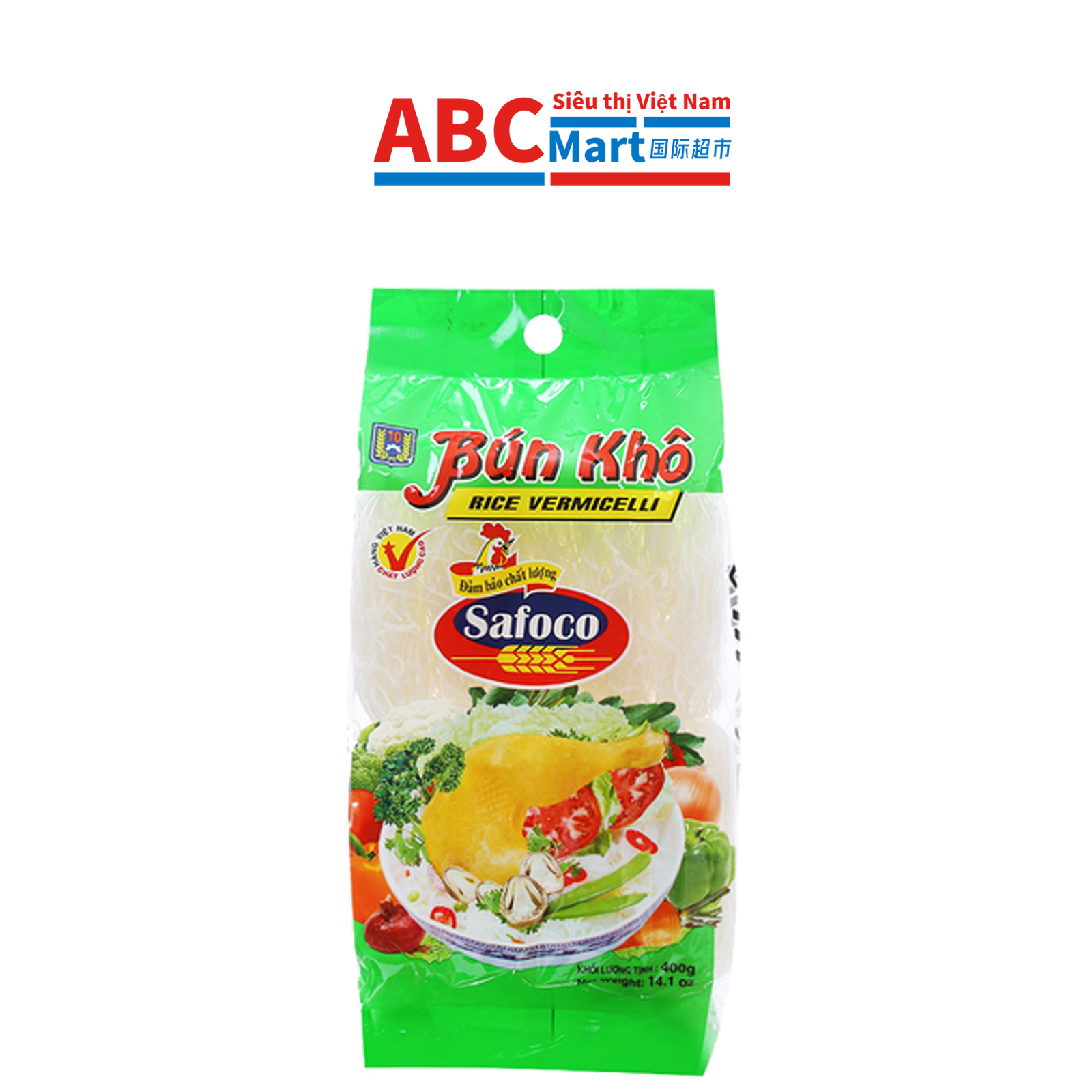 【Việt Nam-Bún khô Safoco gói 400g】Safoco干粉丝-ABCMart 国际超市