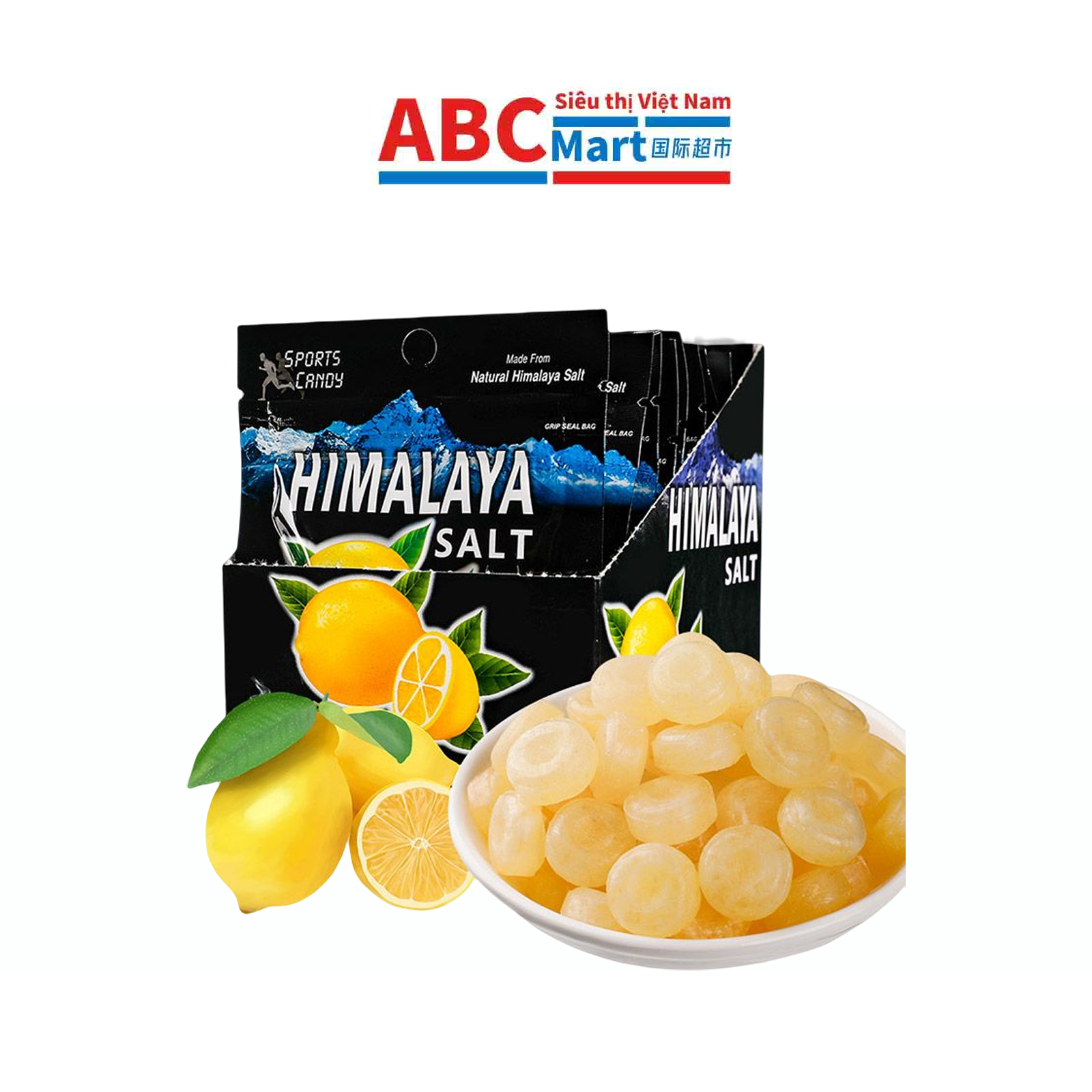 【马来西亚-碧富海盐咸柠檬薄荷糖润喉糖】Himalaya salt盐糖果网红零食-ABCMart 国际超市