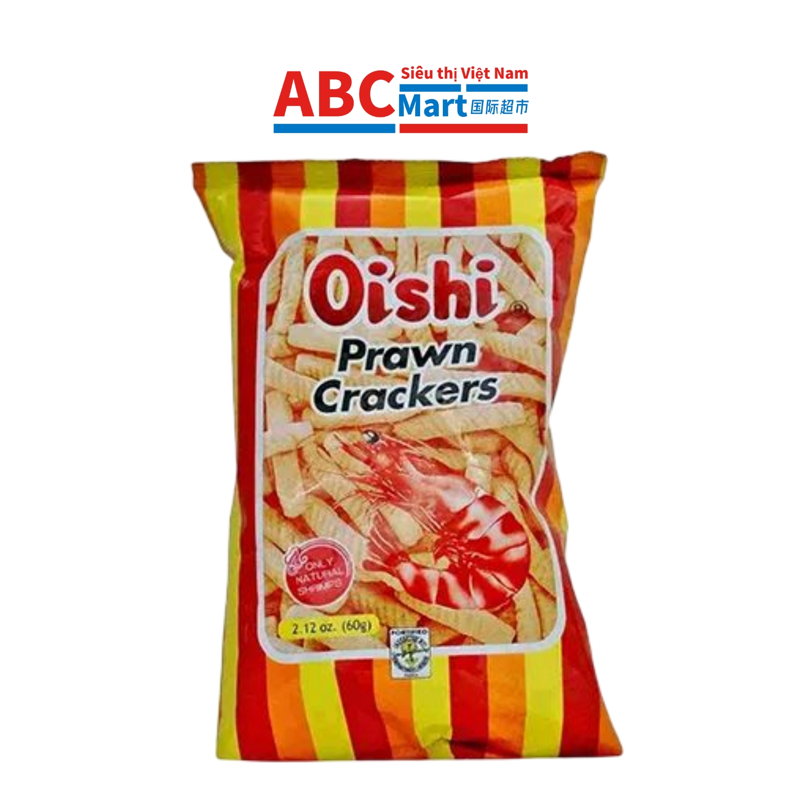 【Oishi-上好佳鲜虾条60g】童年回忆膨化零食-ABCMart 国际超市