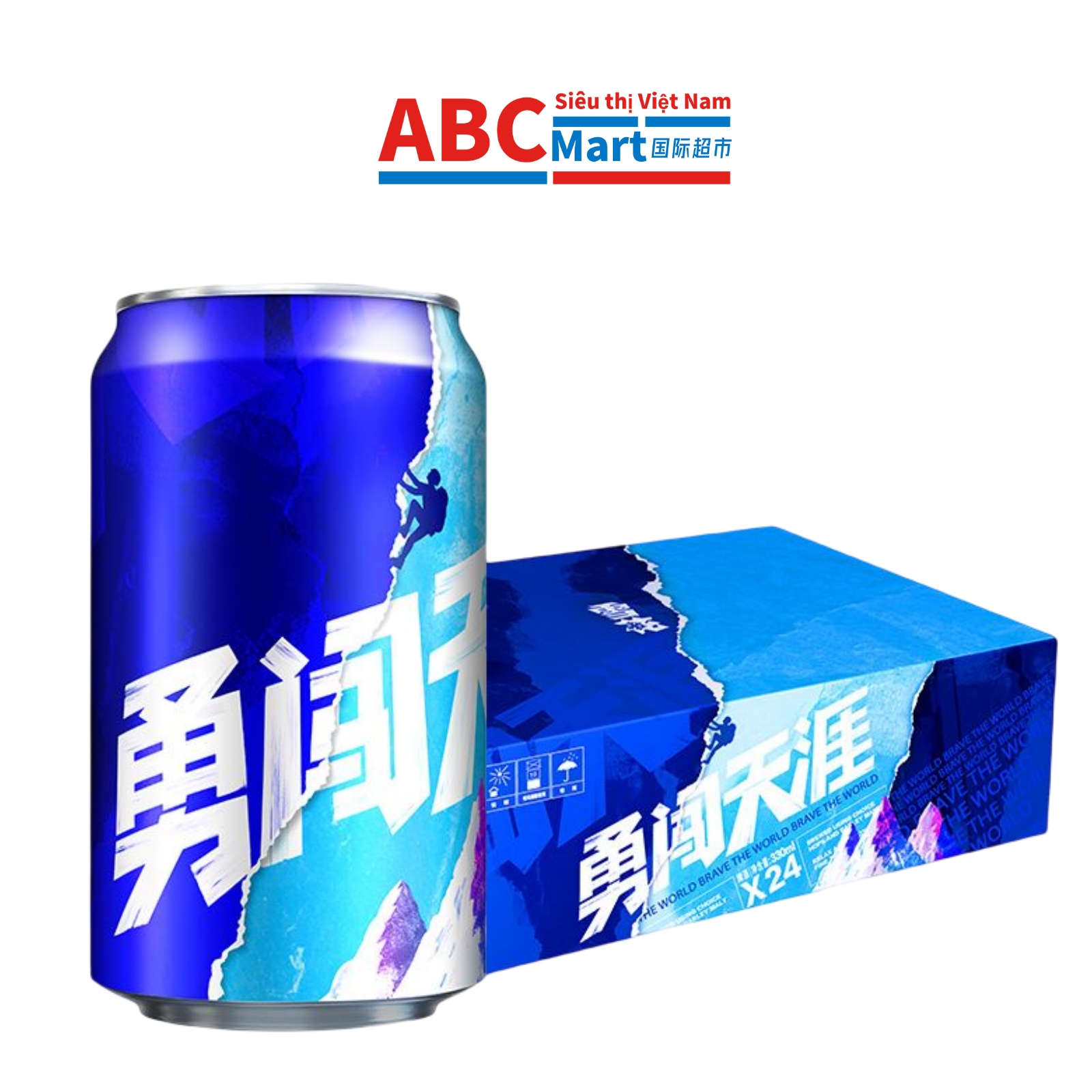 【中国-雪花10度啤酒勇闯天涯330ml】整箱24罐（最新生产日期）-每箱-ABCMart 国际超市