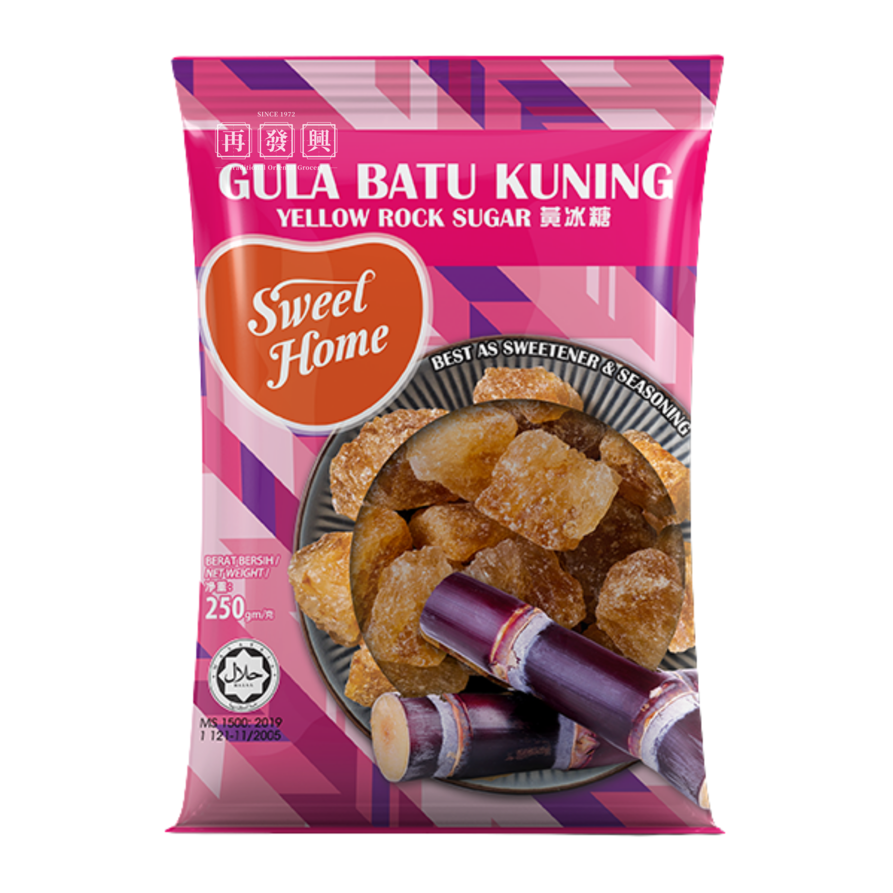 Sweet Home Yellow Rock Sugar 黄冰糖 250g