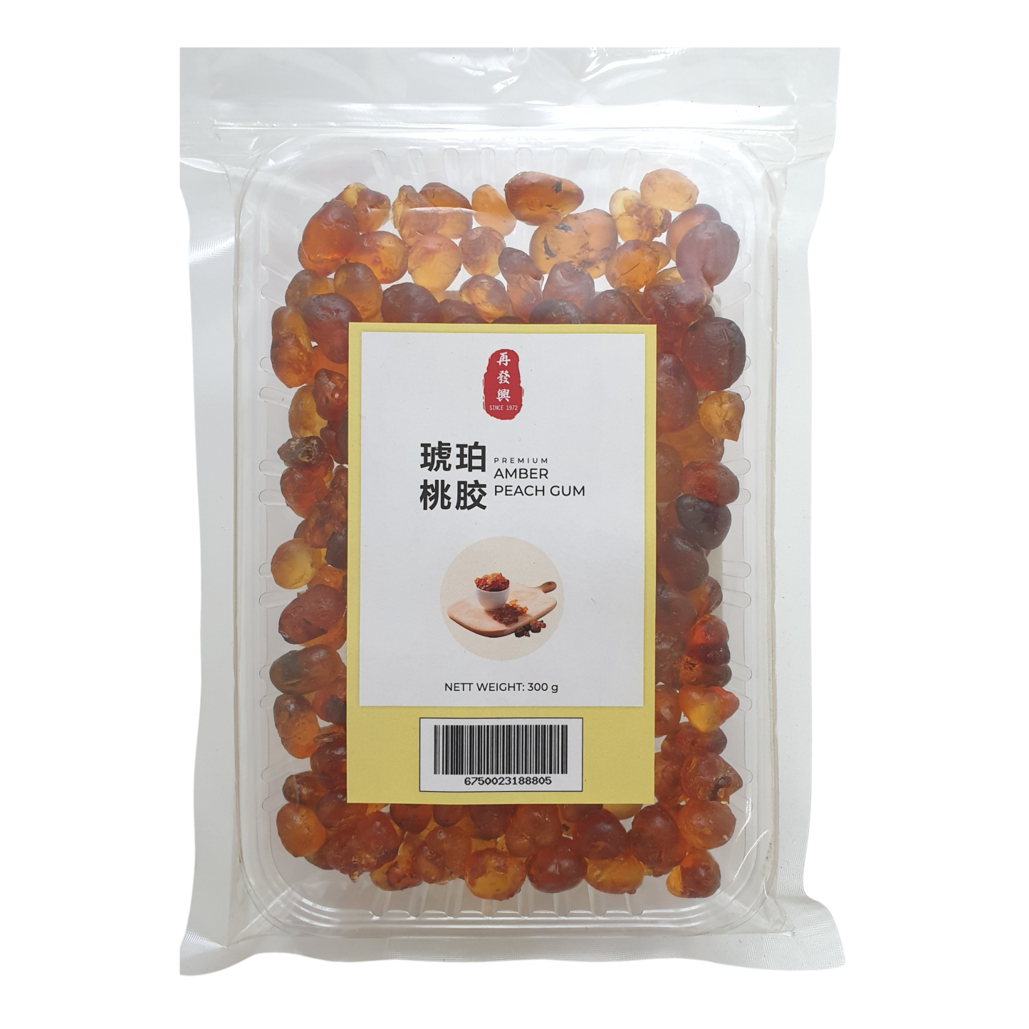 Amber Peach Resin 琥铂精选桃胶 300g