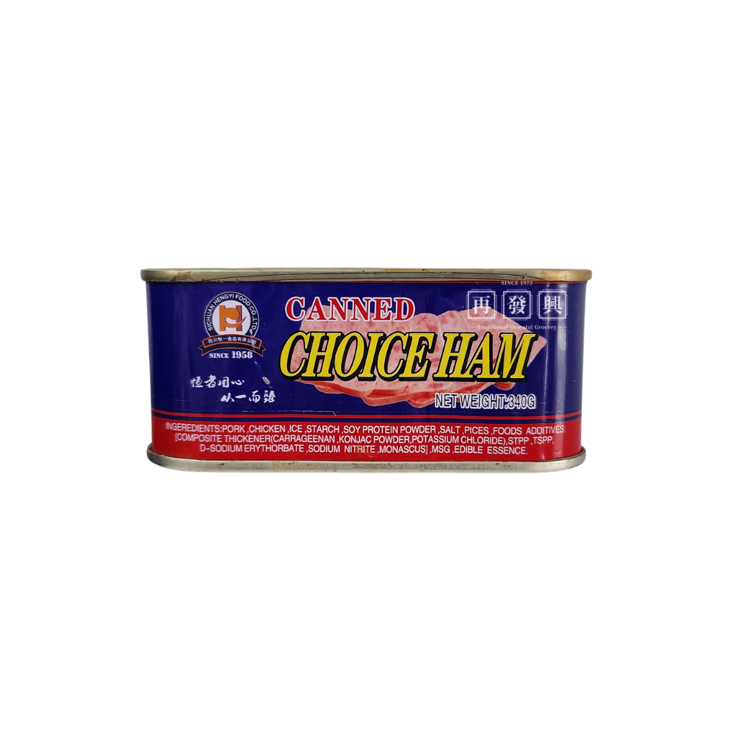 Heng Yee Canned Choice Ham Luncheon Meat 恒一精火腿罐头 340g