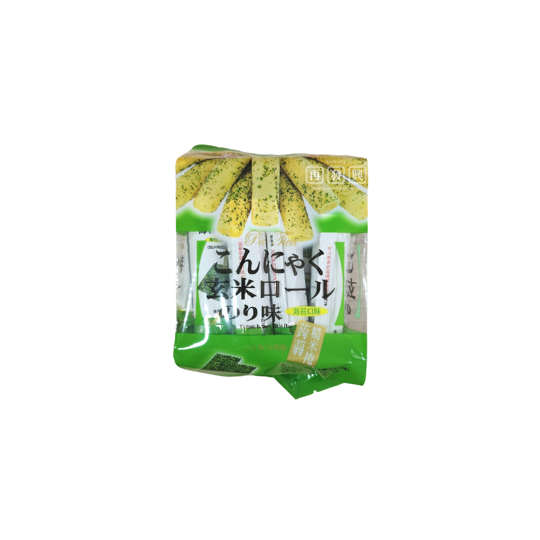 Pei Tien Konjac Brown Rice Roll (Seaweed Flavor) 北田蒟蒻糙米卷(海苔口味) 160g