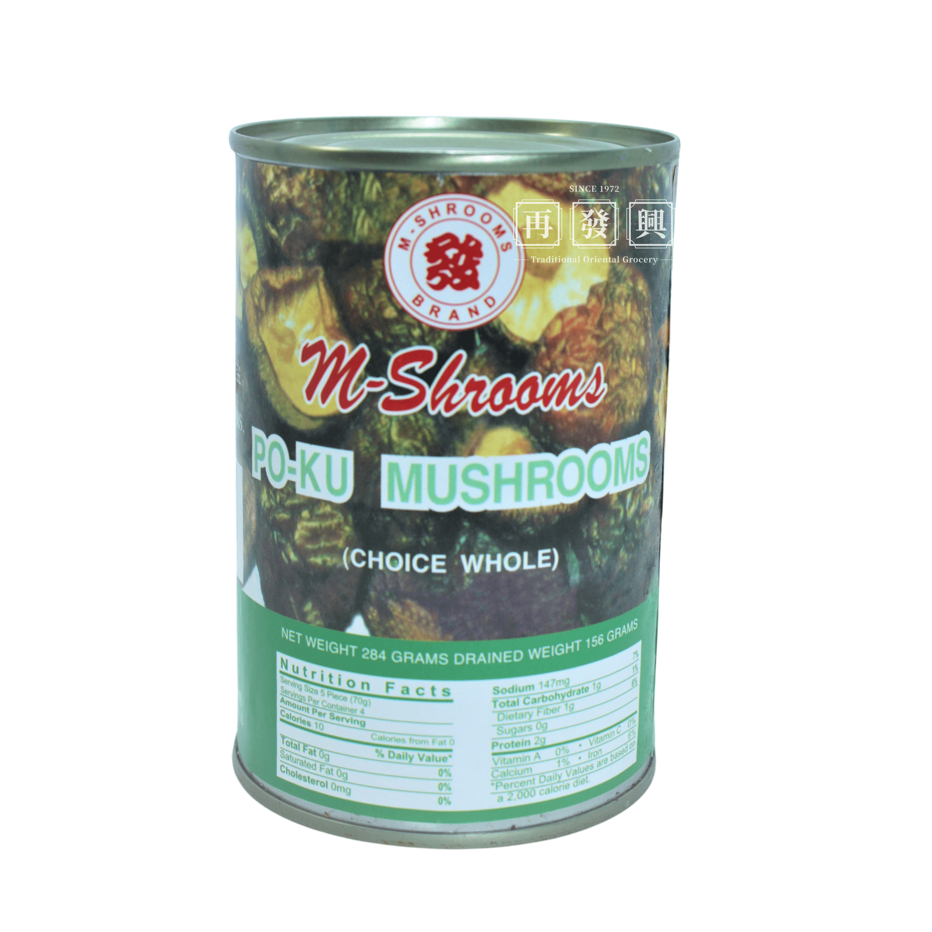 M-Shrooms Po-Ku Whole Mushroom 284g
