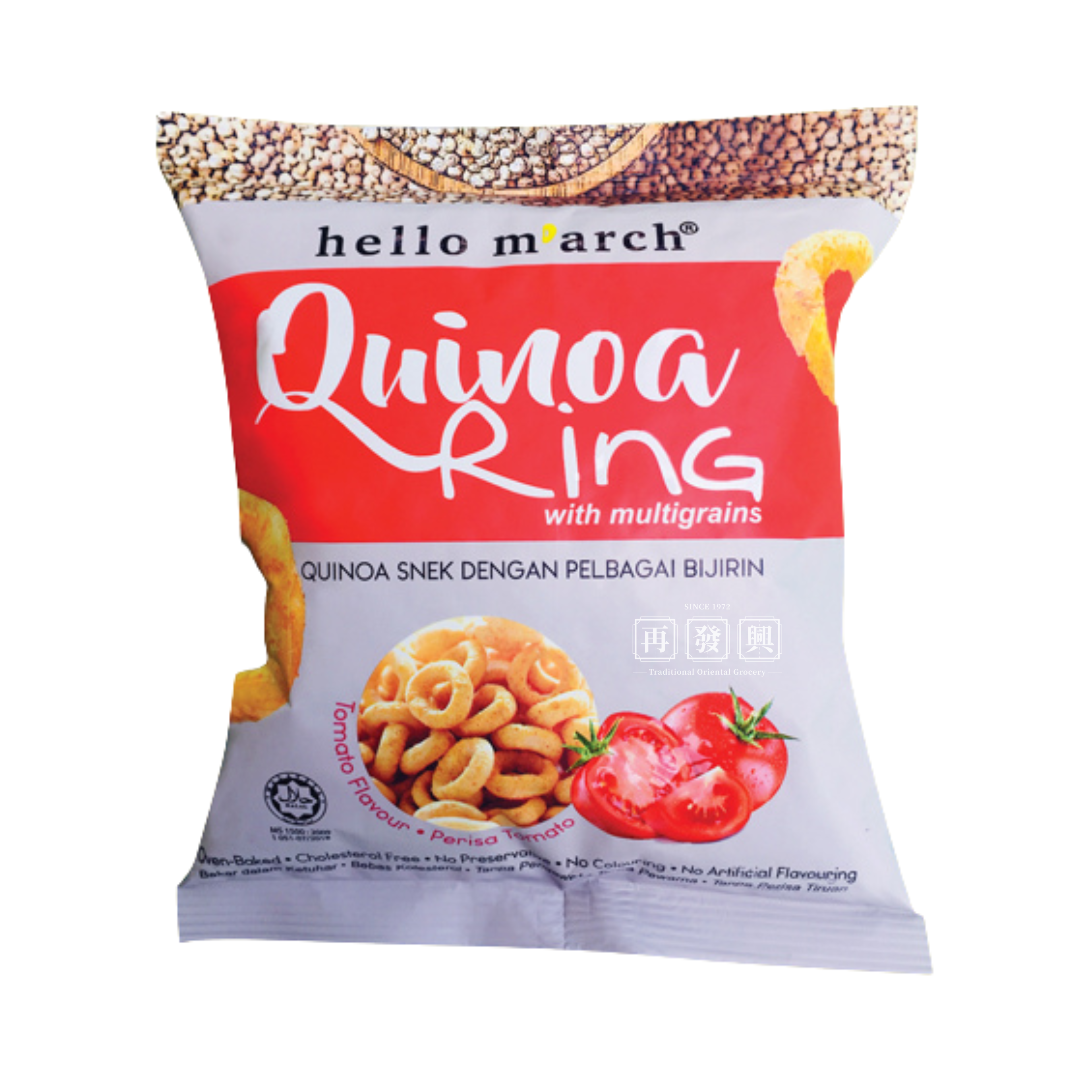 Hello M'arch Quinoa Ring - Tomato Flavour 藜麦零食圈(番茄味) 30g