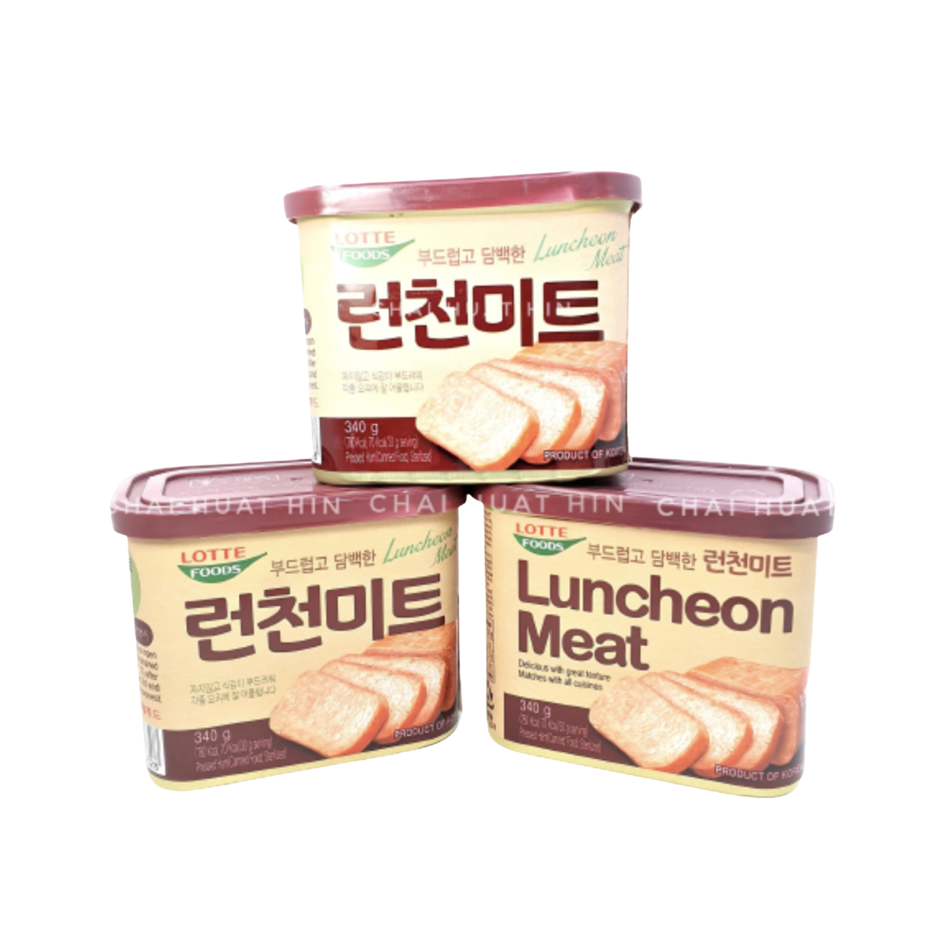 Lotte Luncheon Meat Promo Set [3 can]