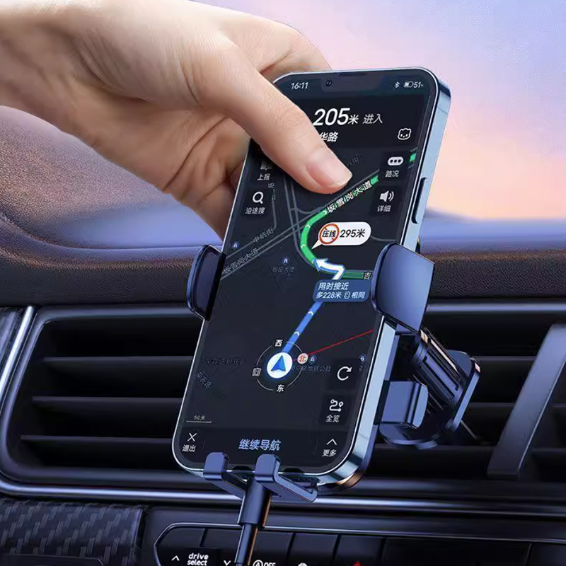 车载汽车内导航固定架万能螺旋钩通用型出风口专用支撑架