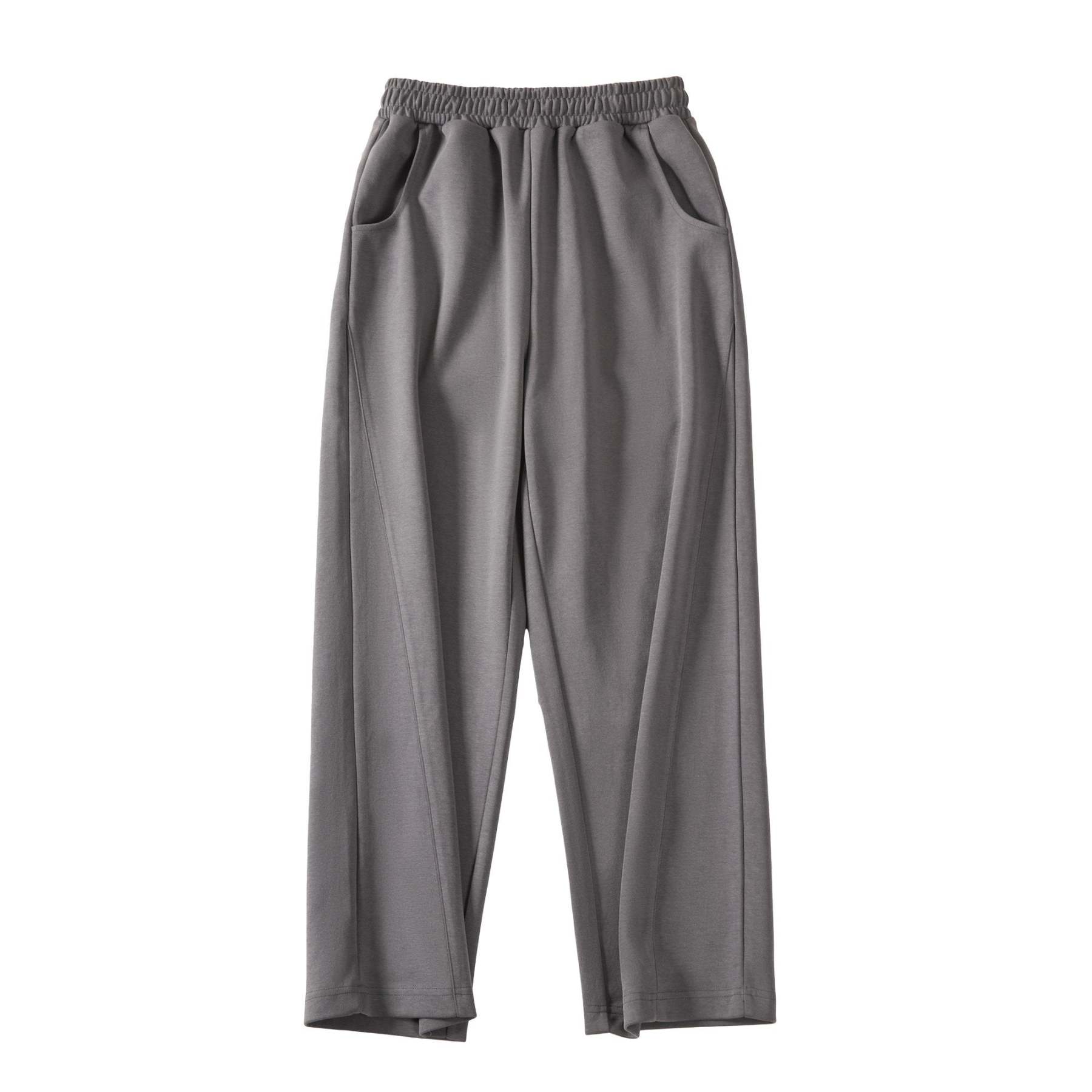 馬登女裝美式闊腿運動灰色衛褲杏色香蕉褲顯瘦直筒高街長褲冬-Retro's Wear