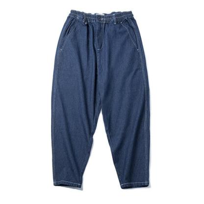 馬登工裝easypants丹寧水洗牛仔褲寬鬆錐形束脚長褲男秋-Retro's Wear