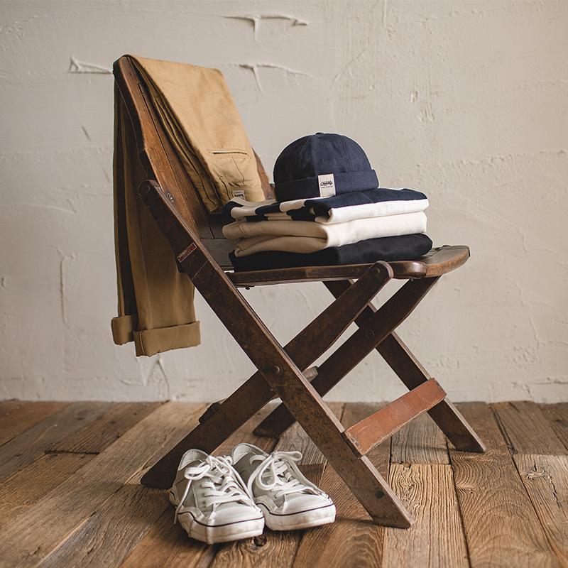 馬登工裝雅痞瓜皮帽男秋地主帽流氓帽無沿無簷水手兵冷帽子潮-Retro's Wear