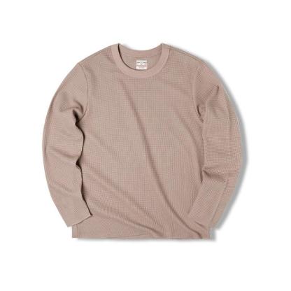 馬登工裝300g華夫格圓領T恤衛衣三本針長袖打底衫男-Retro's Wear