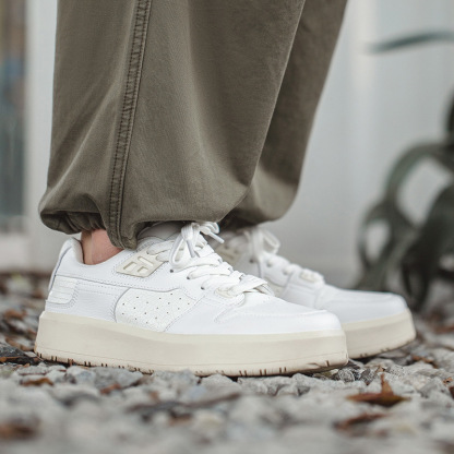 Mr.A2023夏季新款碎冰苏打裂纹小白鞋男鞋百搭厚底板鞋运动休闲鞋-Retro's Wear