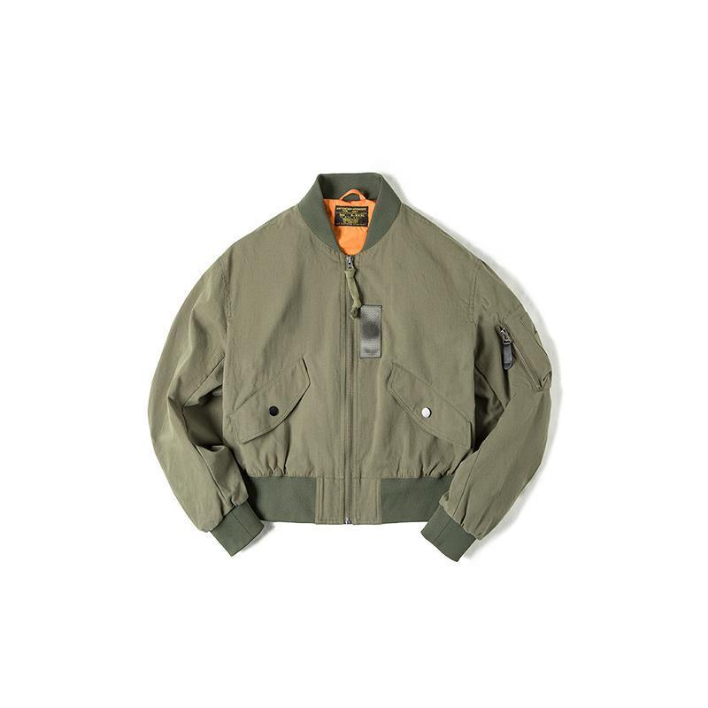 馬登女裝美式MA1飛行員空軍夾克外套vintage純棉短款棒球服秋-Retro's Wear